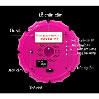 Máy niệm phật năng lượng mặt trời đã bao gồm thẻ 4g 321 bài
