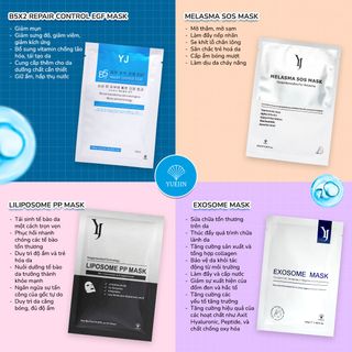Mặt nạ 7 ngày phục hồi trắng sáng da cùng Yuejin, mặt nạ B5, Liposome PP, Melasma SOS, Exosome