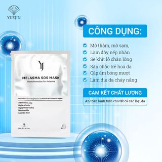 [HỘP 10 MIẾNG] Mặt nạ trắng da Melasma SOS cấp cứu cho làn da đen sạm - Yuejin