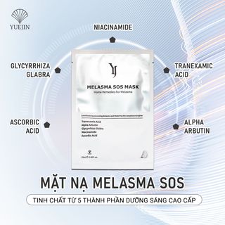 [HỘP 10 MIẾNG] Mặt nạ trắng da Melasma SOS cấp cứu cho làn da đen sạm - Yuejin