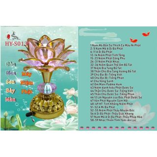 Đèn hoa sen bảy màu để bàn thờ có 59 bài Pháp hay, có HT. Tịnh Không, Thầy Pháp Hòa, Thầy Giác Khang,..