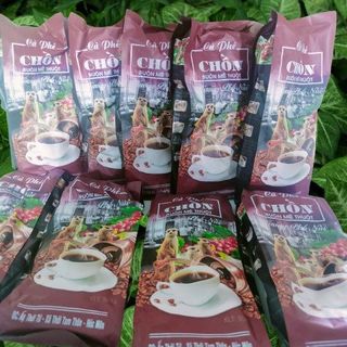 CÀ PHÊ CHỒN TÂY NGUYÊN THƠM NGON GÓI 500G - VỰA KHÔ BẾN TRE