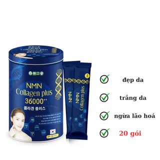 Nước uống NMN Collagen plus 36000 ++ giúp đẹp da, trắng da, chống lão hoá hộp 20 gói giá sỉ