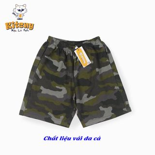 KN0034-Quần đùi Bé trai Kiteny, Chất liệu vải da cá, bền, đẹp, Phong cách và thấm mồ hôi cực tốt.