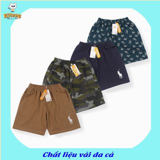 KN0034-Quần đùi Bé trai Kiteny, Chất liệu vải da cá, bền, đẹp, Phong cách và thấm mồ hôi cực tốt.