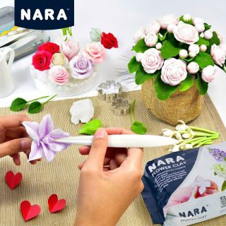Đất sét làm hoa đất 250g Nara FW-250 T Màu Trắng Thái Lan