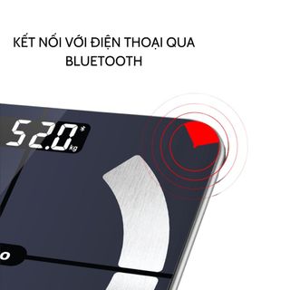 Cân sức khỏe điện tử đo chỉ số cơ thể, cân gia đình nhỏ gọn, thời trang, tiện dụng
