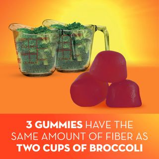 (Hàng Mỹ) Kẹo dẻo bổ sung chất sơ Metamucil + Vitamin C, D, & B12 Gummies (72 Viên)