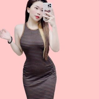 ĐẦM SỌC ÔM BODY NHUYDS01- NHƯ Ý BOUTIQUE giá sỉ