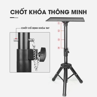 Giá đỡ máy chiếu 3 chân, tải trong đến 30kg, cao 110cm-175cm chắc chắn, cứng cáp giá sỉ