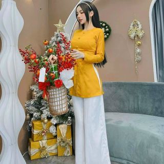 BỘ ĐỒ LAM NỮ ÁO TUYẾT NHUNG QUẦN LỤA NHUYDL01 - NHƯ Ý BOUTIQUE