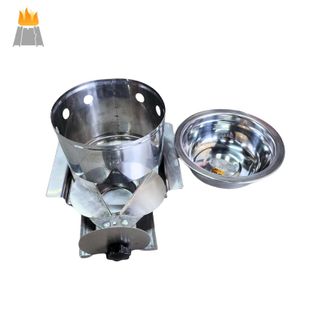Nồi lẩu 1 Người Kèm Bếp Cồn Ngăn Kéo Có Cánh Khép Dùng Cho Quán Ăn - An Toàn, Tiện Lợi