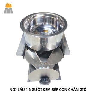 Nồi lẩu 1 Người Kèm Bếp Cồn Ngăn Kéo Có Cánh Khép Dùng Cho Quán Ăn - An Toàn, Tiện Lợi giá sỉ