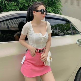 ÁO THUN GÂN TĂM NÚT BẤM - NHƯ Ý BOUTIQUE