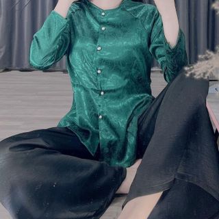 BỘ ĐỒ LAM GẤM NỮ NHUYDLG - NHƯ Ý BOUTIQUE