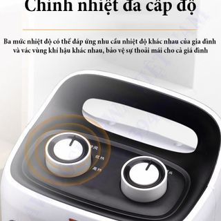 Máy sưởi gốm KAW công suất 1500w, 6 chế độ, tự ngắt khi đổ