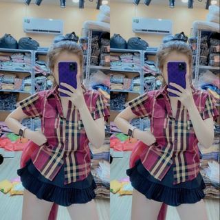 ÁO SƠ MI SỌC TAY NGẮN - NHƯ Ý BOUTIQUE