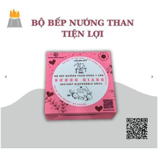 Bếp nướng than dùng 1 lần -Nướng mọi lúc mọi nơi - Tất cả vật dụng nướng đều có trong 1 hộp