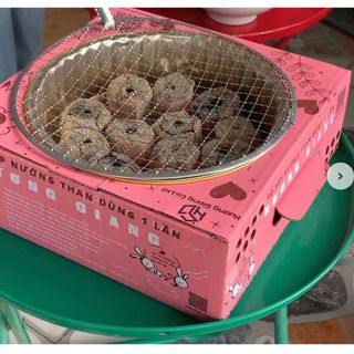 Bếp nướng than dùng 1 lần -Nướng mọi lúc mọi nơi - Tất cả vật dụng nướng đều có trong 1 hộp
