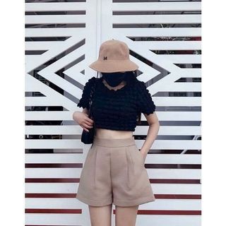 QUẦN SORT NỮ VẢI SỐP SỚ GỖ- NHƯ Ý BOUTIQUE