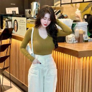 ÁO THUN NỮ CỔ TIM CHẤT THUN TĂM LẠNH - NHƯ Ý BOUTIQUE