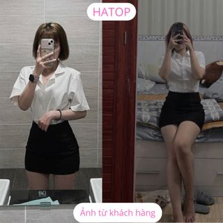 Chân váy công sở ôm dáng ngắn vải thun co giãn 4 chiều loại 1 màu đen có 1 túi bên trong, có quần trong tùy loại CVOD016