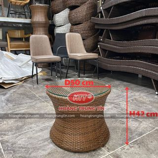 Bộ bàn ghế cafe nhựa giả mây