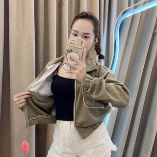 ÁO KHOÁC HAI DA CỔ TRỤ HÀNG 6 TÚI - NHƯ Ý BOUTIQUE