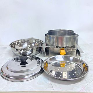 Nồi Lẩu 24 Kèm Bếp Cồn Chắn Gió Chuyên Dụng Hương Giang