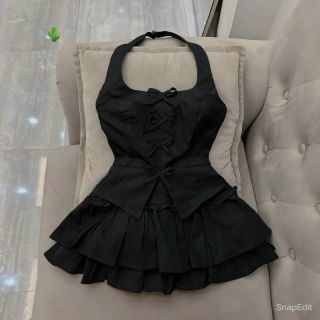 SET YẾM NƠ KÈM CHÂN VÁY 2 TẦNG - LÊ PHƯƠNG BOUTIQUE