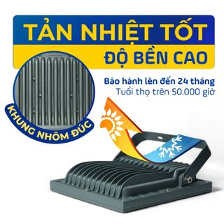 [Led Pha Siêu Sáng] Sử dụng chip Led cao cấp, công suất 30W, thiết kế khung nhôm đúc bền bỉ