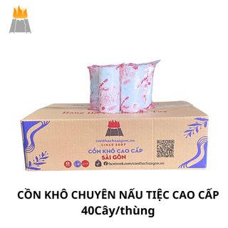Cồn Khô Chuyên Nấu Tiệc Chất Lượng Loại 1 Cháy Lâu Lửa Mạnh - Thùng 40 cây - 10 Kg