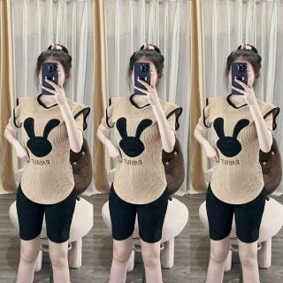 BỘ THUN XỐP NHẬT THÊU THỎ - NHƯ Ý BOUTIQUE