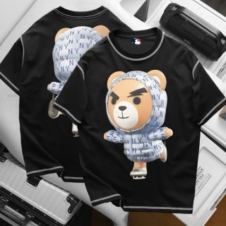Áo thun mlb labubu kieu unisex