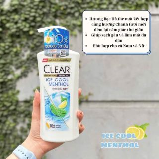 Dầu gội Clear Thái 390ml - 400ml tùy mẫu