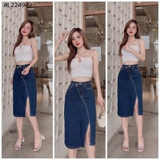 CHÂN VÁY JEAN DÀI XẺ TÀ- NHƯ Ý BOUTIQUE