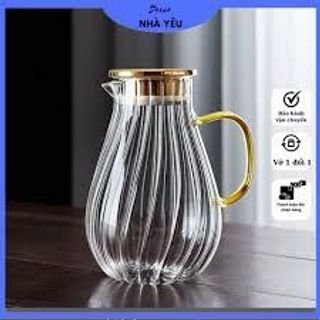 Bình nước thuỷ tinh chịu nhiệt cao cấp,nắp inox 304 thể tích 1,8L