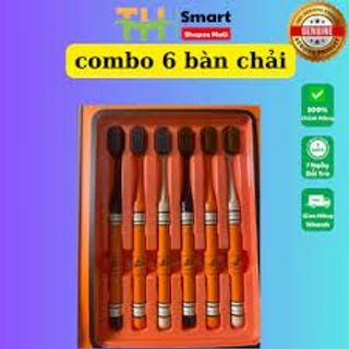 Combo 6 Bàn Chải Đánh Răng Lông Mềm FASHION Kèm Hộp Sang Trọng, Chải Siêu Êm, Làm Sạch Sâu Đánh Sạch Mảng Bám giá sỉ