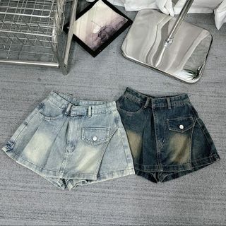 CHÂN VÁY JEAN CHÉO CÓ QUẦN - NHƯ Ý BOUTIQUE