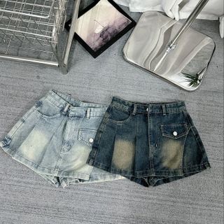 CHÂN VÁY JEAN CHÉO CÓ QUẦN - NHƯ Ý BOUTIQUE