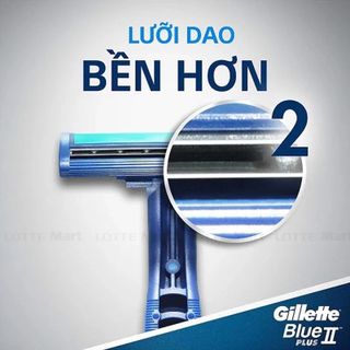 Gói 6 Cây Dao Cạo Gillette Blue II Plus