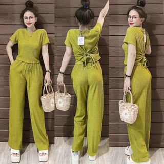 SET BỘ THUN XỐP NHẬT KIỂU CỘT SAU XINH NHUYS25 - NHƯ Ý BOUTIQUE giá sỉ