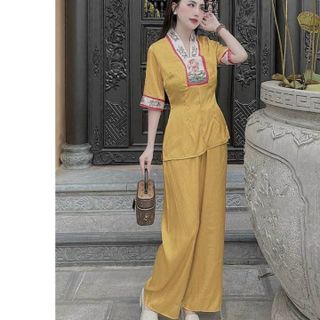 BỘ ĐỒ LAM ĐI CHÙA - NHƯ Ý BOUTIQUE giá sỉ