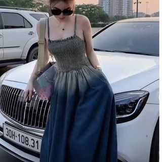 ĐẦM BÒ 2S LOANG MÀU CHUN ÔM NGỰC DÁNG DÀI - NHƯ Ý BOUTIQUE