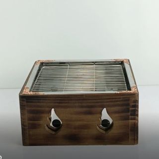 Bếp Nướng Than Phong Cách Nhật Vuông 22cm Dành Cho 1 - 2 Người , Nướng Trực Tiếp Tại Bàn