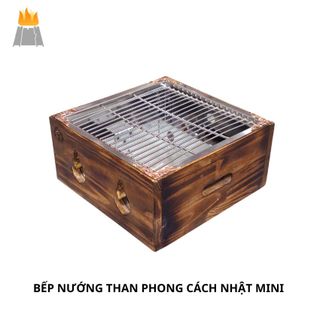 Bếp Nướng Than Phong Cách Nhật Vuông 22cm Dành Cho 1 - 2 Người , Nướng Trực Tiếp Tại Bàn giá sỉ