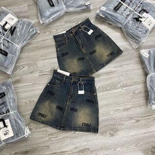 CHÂN VÁY JEAN NGẮN THÊU CO GIÃN - NHƯ Ý BOUTIQUE