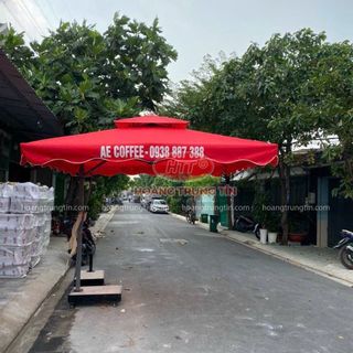 Dù che lệch tâm vuông 3m giá rẻ dù che ngoài trời dù cafe xưởng sản xuất dù che cafe