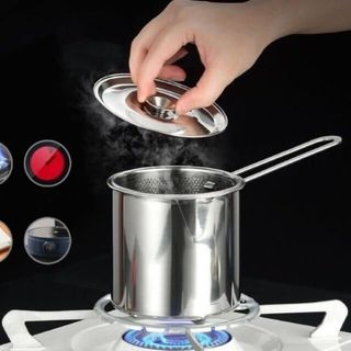 BỘ NỒI CHIÊN NGẬP DẦU INOX KÈM LƯỚI LỌC
