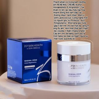 Kem dưỡng ẩm RENEWAL CREMÉ
Thúc đẩy khả năng sửa chữa làn da khô và thiếu dưỡng chất.
Kem dưỡng ẩm, làm dịu và mềm mịn da
Dưỡng ẩm bằng cách cung cấp dưỡng chất chống oxy hóa
Kem dưỡng ẩm được xem là một bước trong liệu trình điều trị da khô.